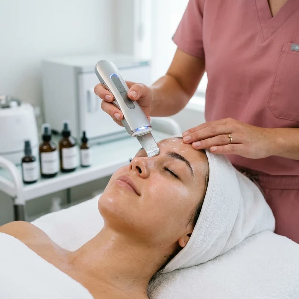 Tratamiento de limpieza facial profunda con punta de diamante en Roldanillo para remover la pavesa y el hollín de caña de azúcar